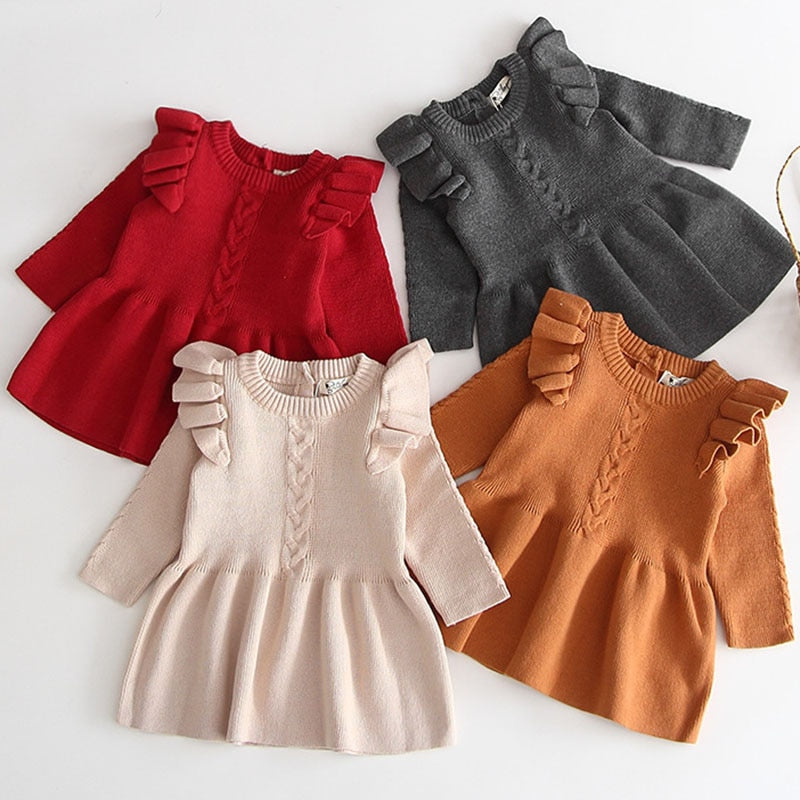 Girls Knitted Dress 6m-4yrs