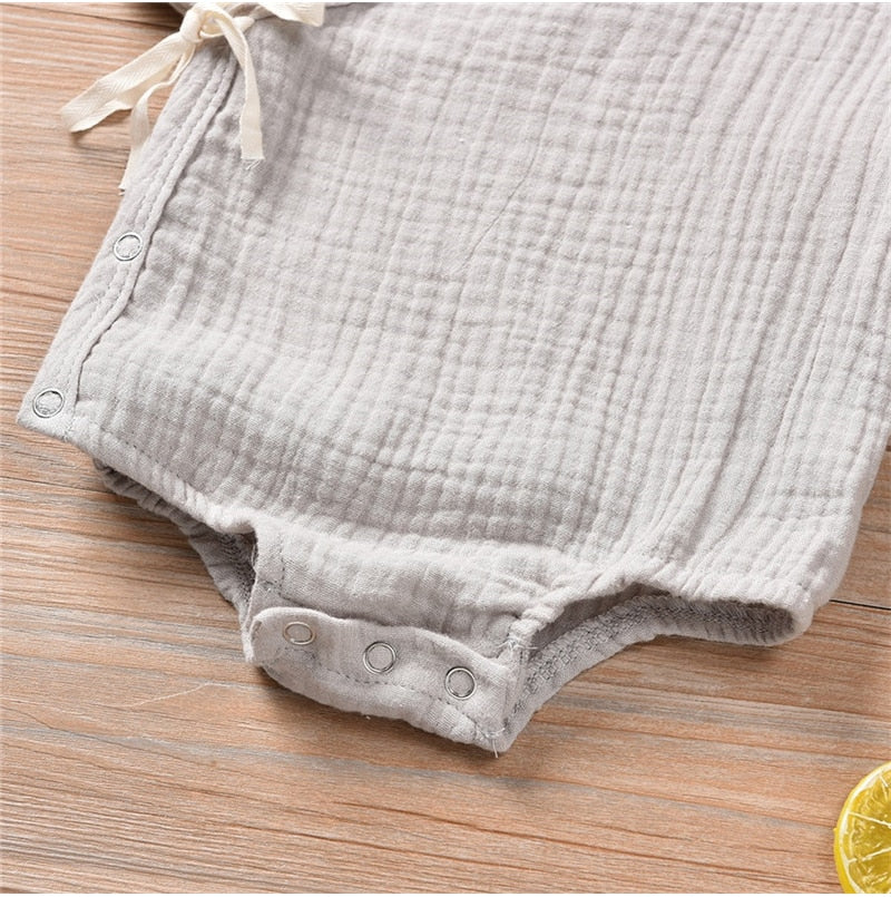 0-18M Babys Summer Earth Tone Romper Various Colors