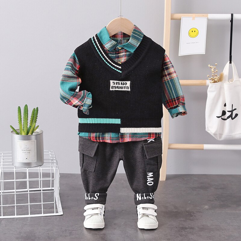 3pcs Boys Outfit "Antonio" 5 colors 9m-4yrs