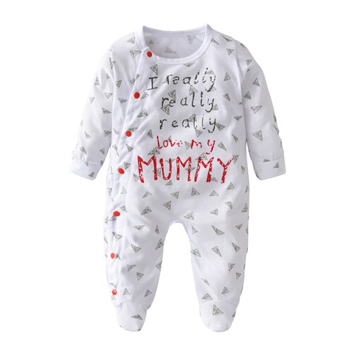 Unisex Organic Cotton Jumpsuit "Mummy/Daddy" 0-18m