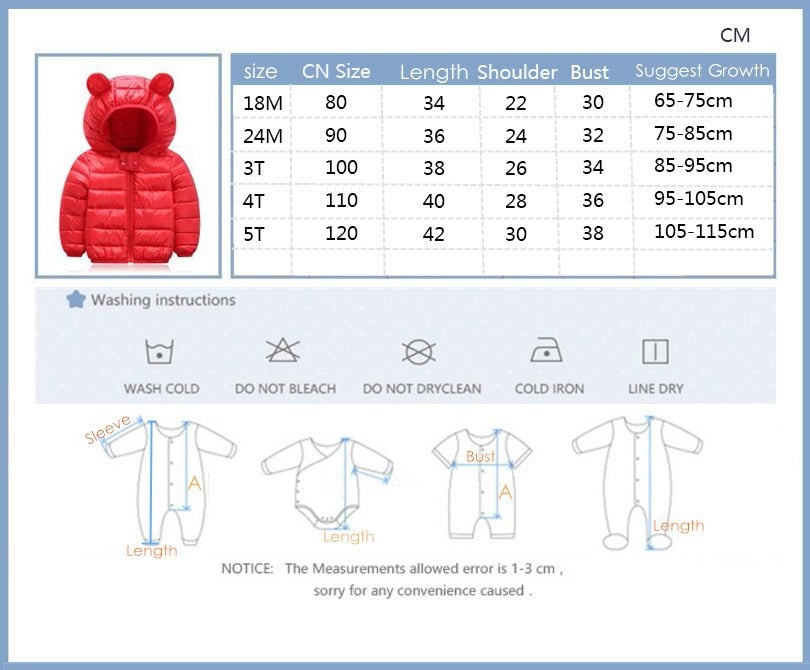 Light Autumn/Winter jackets 18m-5yrs multiple colors
