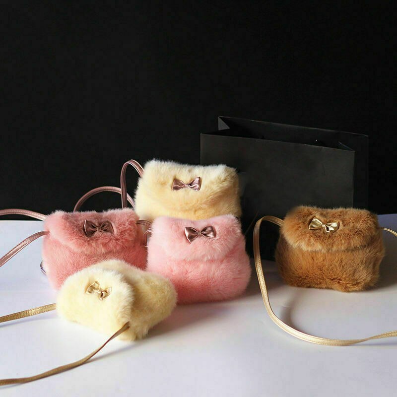 Girls Fur Handbag