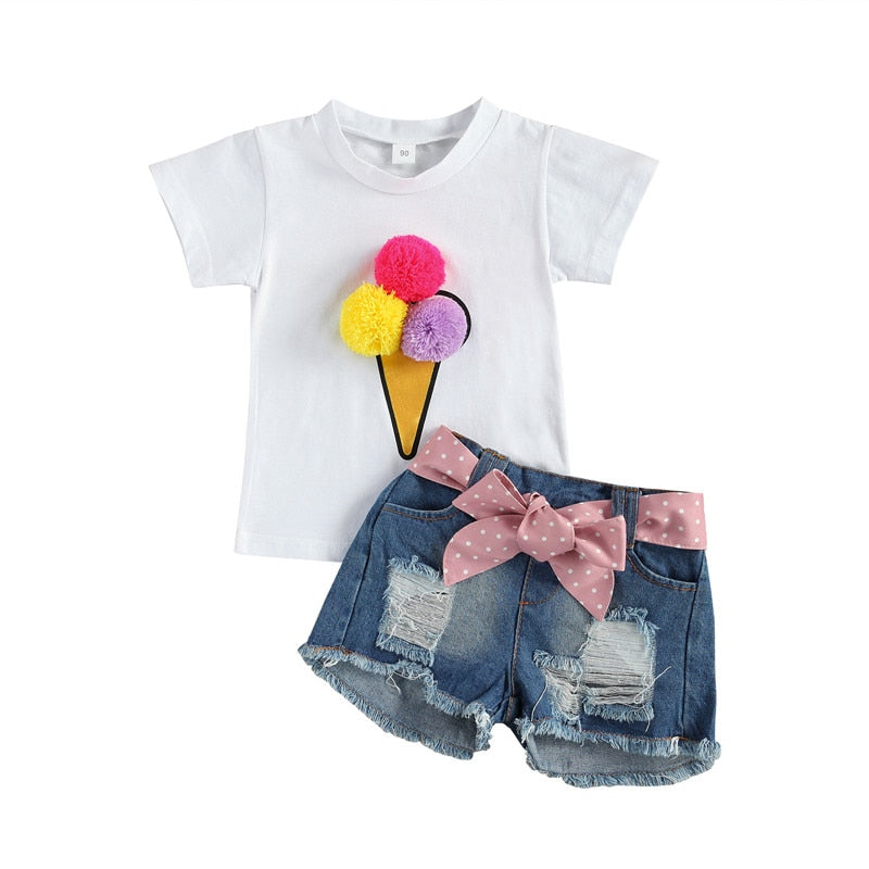 2Pcs 3D Ice-cream Summer Set 12m-6yrs