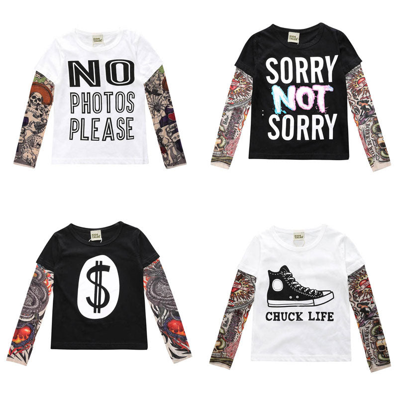 Novelty Tattoo Boys T-Shirt 2-7yrs