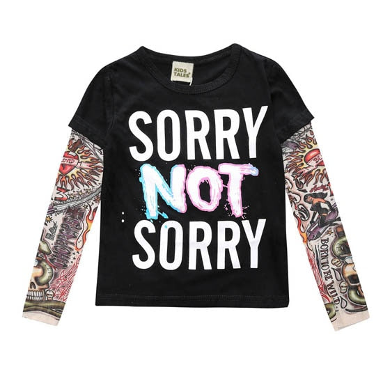 Novelty Tattoo Boys T-Shirt 2-7yrs