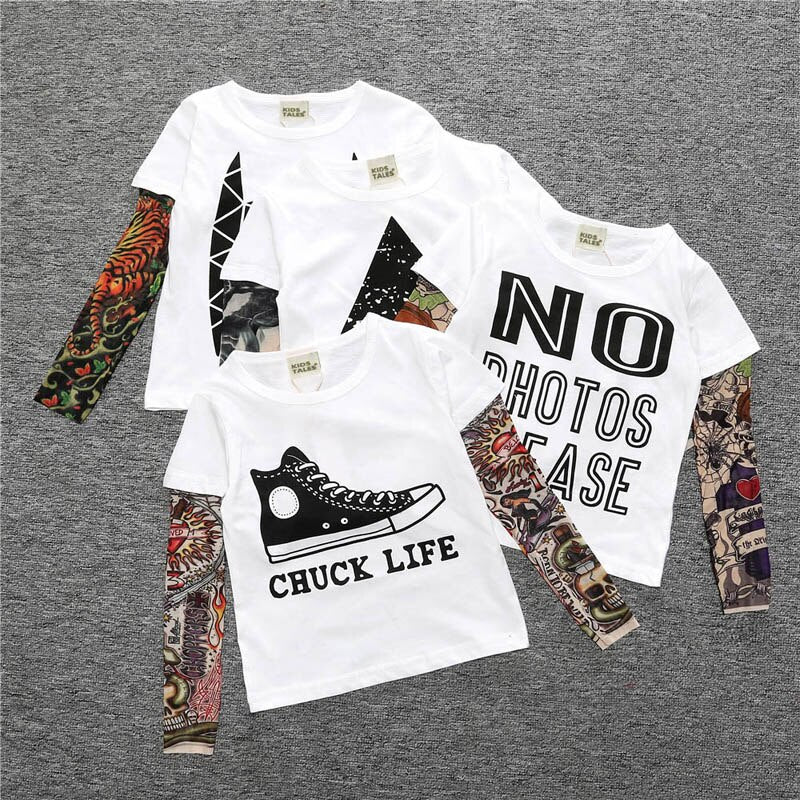 Novelty Tattoo Boys T-Shirt 2-7yrs