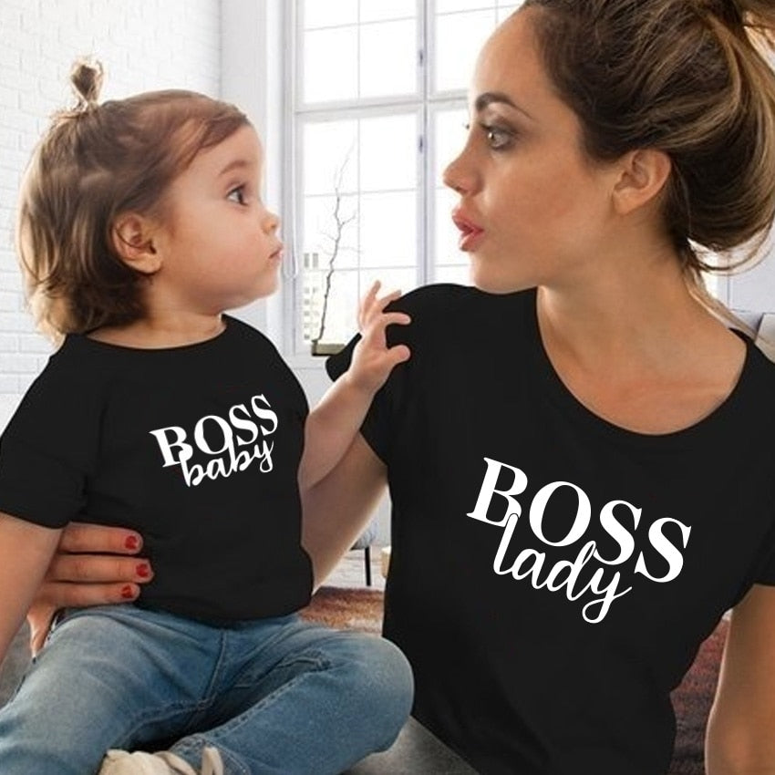 Boss Mommy & Me Cotton T-Shirt
