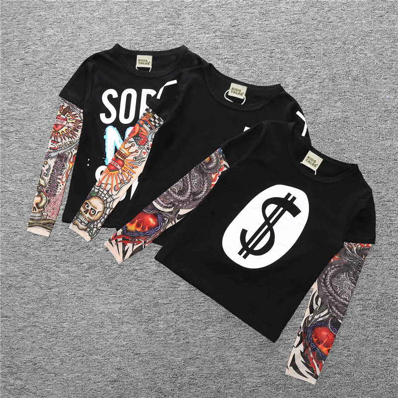 Novelty Tattoo Boys T-Shirt 2-7yrs