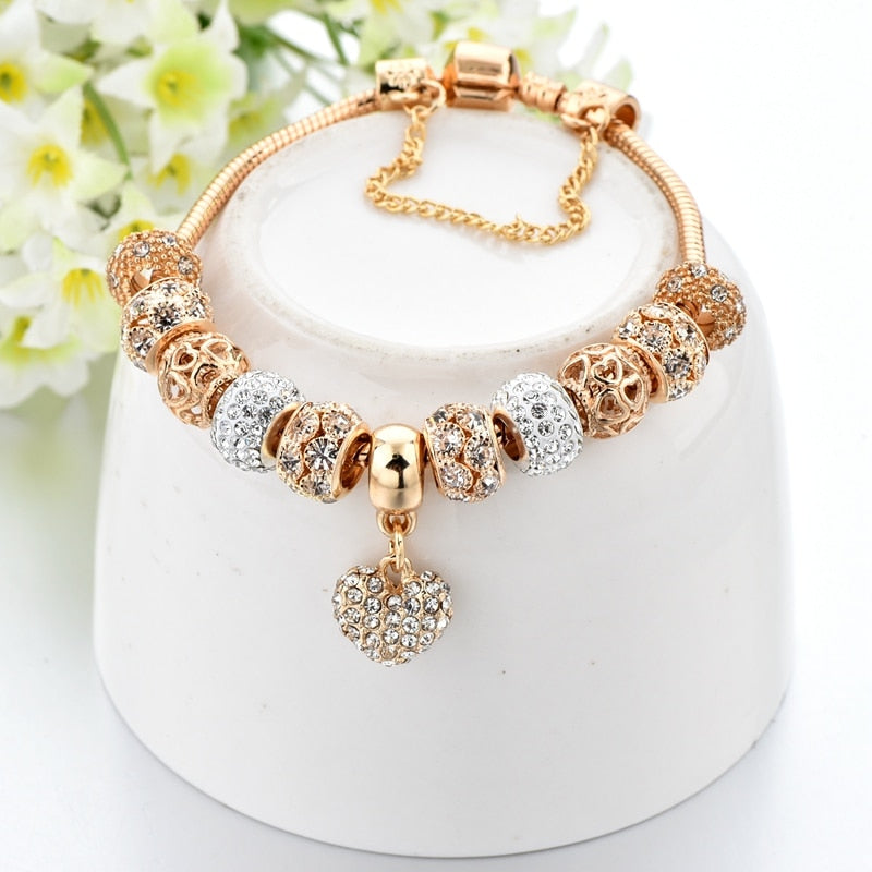 Luxury Gold plated Crystal Bracelet