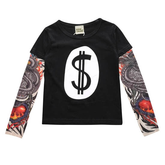 Novelty Tattoo Boys T-Shirt 2-7yrs
