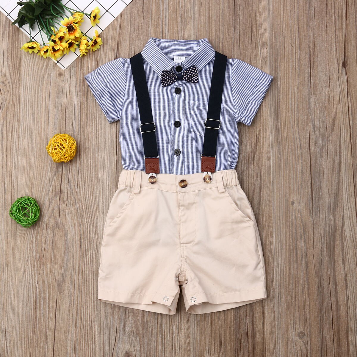 2Pcs Baby Boy Outfit "Damien" 0-24m