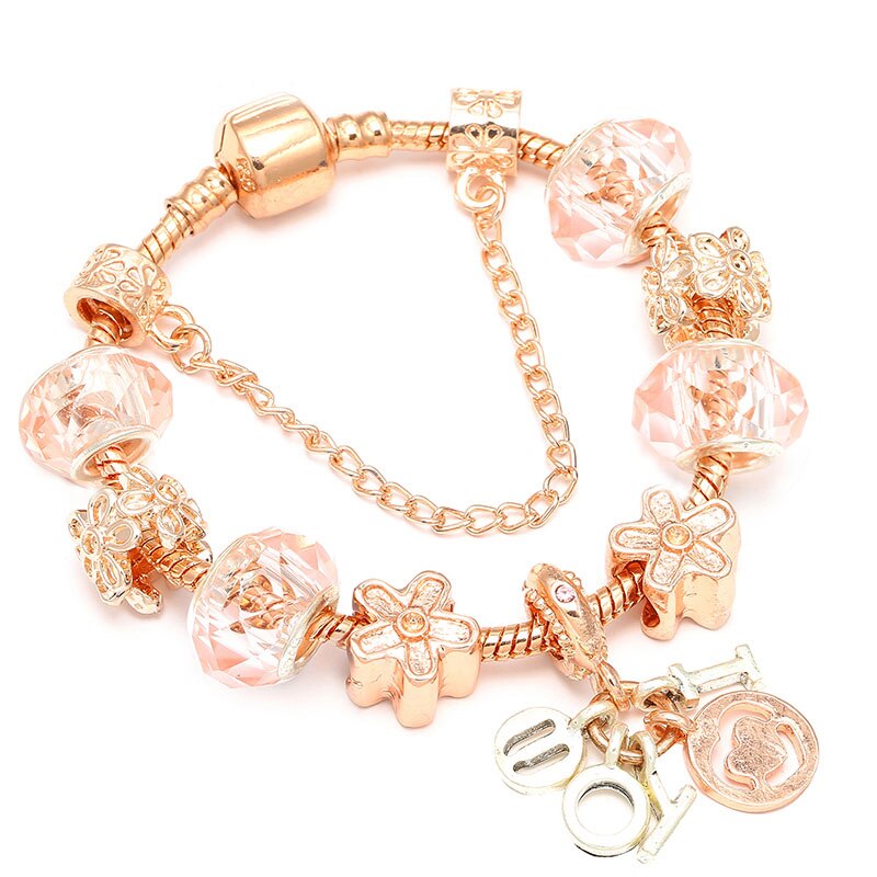 New Cute Little Bella Beads Charm Bracelet For Women & Kids