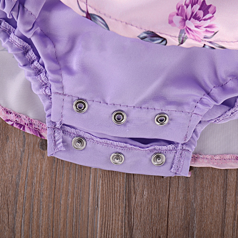 2pc Baby Purple Dress 6-24m