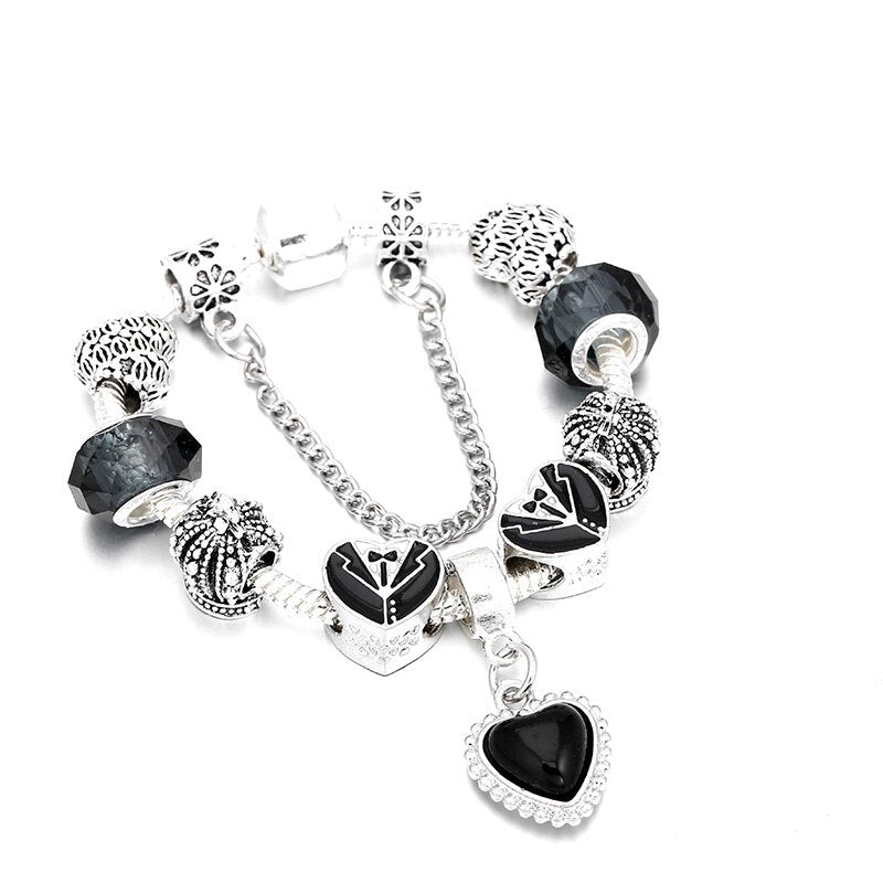 Silver plated Charm Bracelet different styles
