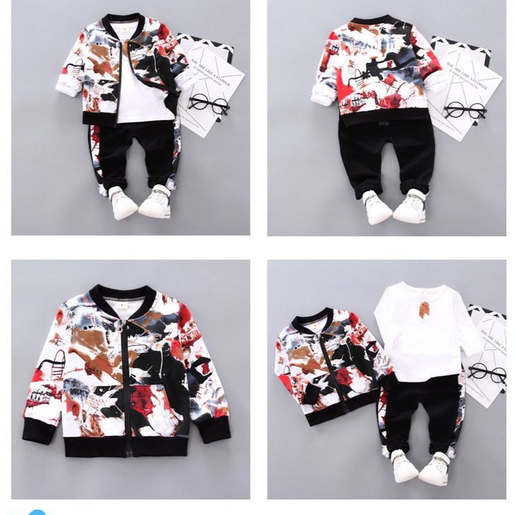 3pcs kids UrbnColor light Track suit 9m-4yrs