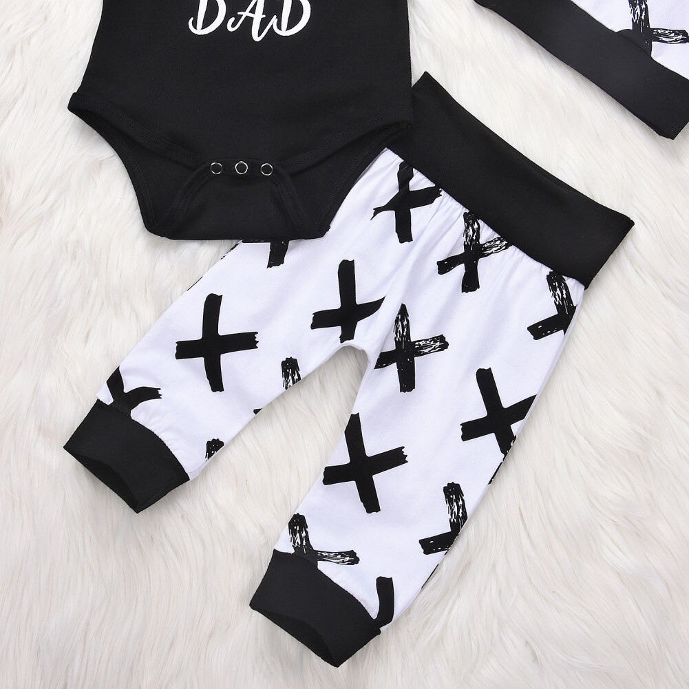 3Pcs Baby Boys Set "Just Like Dad" 3-24m