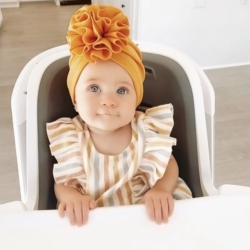 Turban Flower Baby Hat