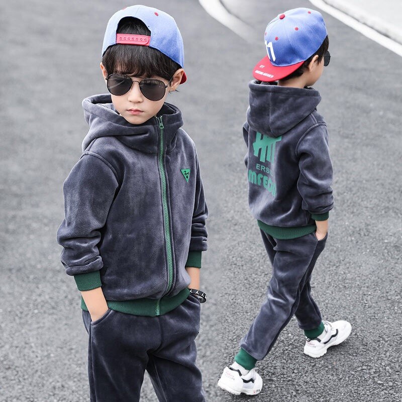 Warm Velvet Tracksuit 2 colors 4-10yrs
