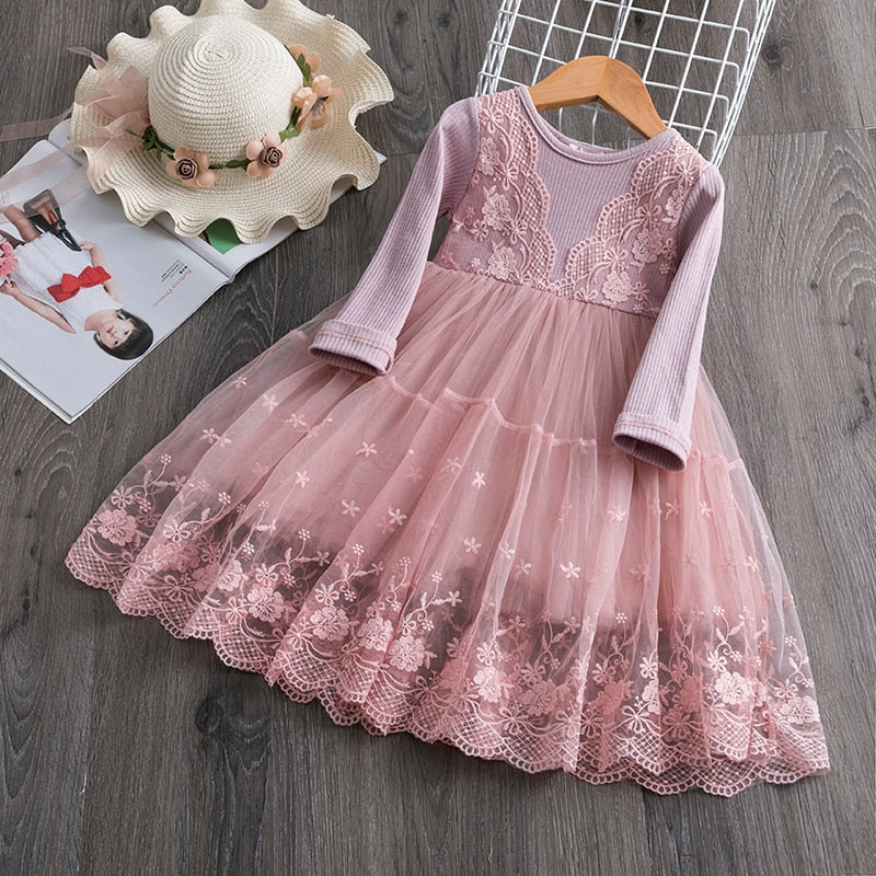 Autumn / Spring Dress 2 colors 3-8yrs