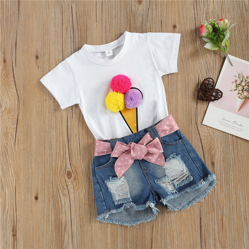 2Pcs 3D Ice-cream Summer Set 12m-6yrs