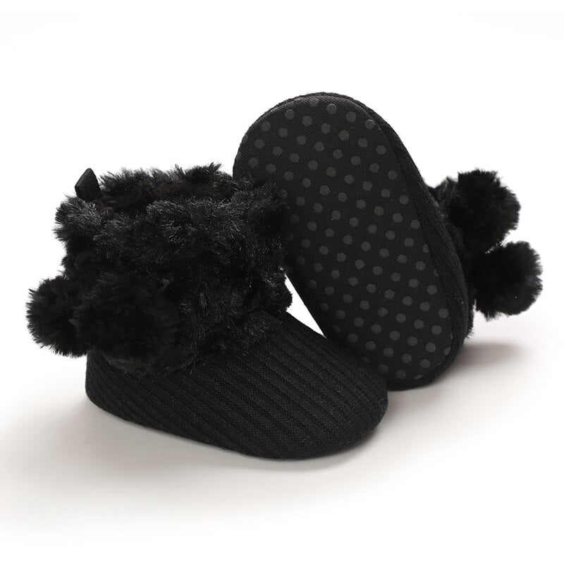 5 Colors baby furry boots 0-18m