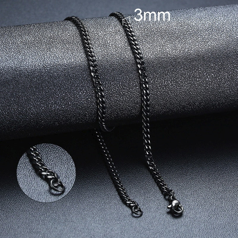 ECO Friendly Material Necklace Silver, Black or Gold plated