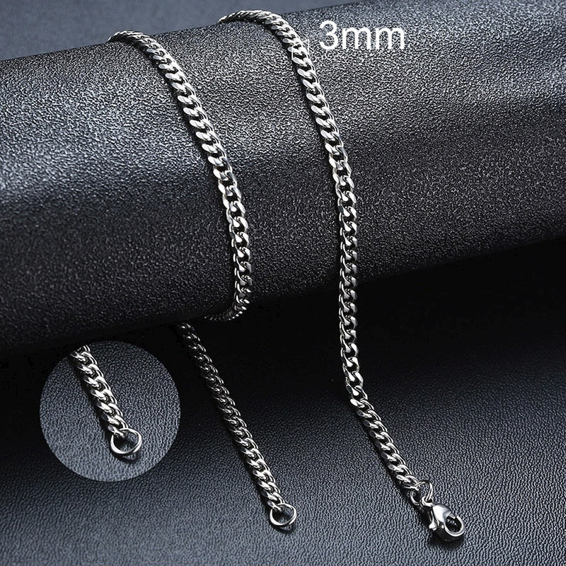 ECO Friendly Material Necklace Silver, Black or Gold plated
