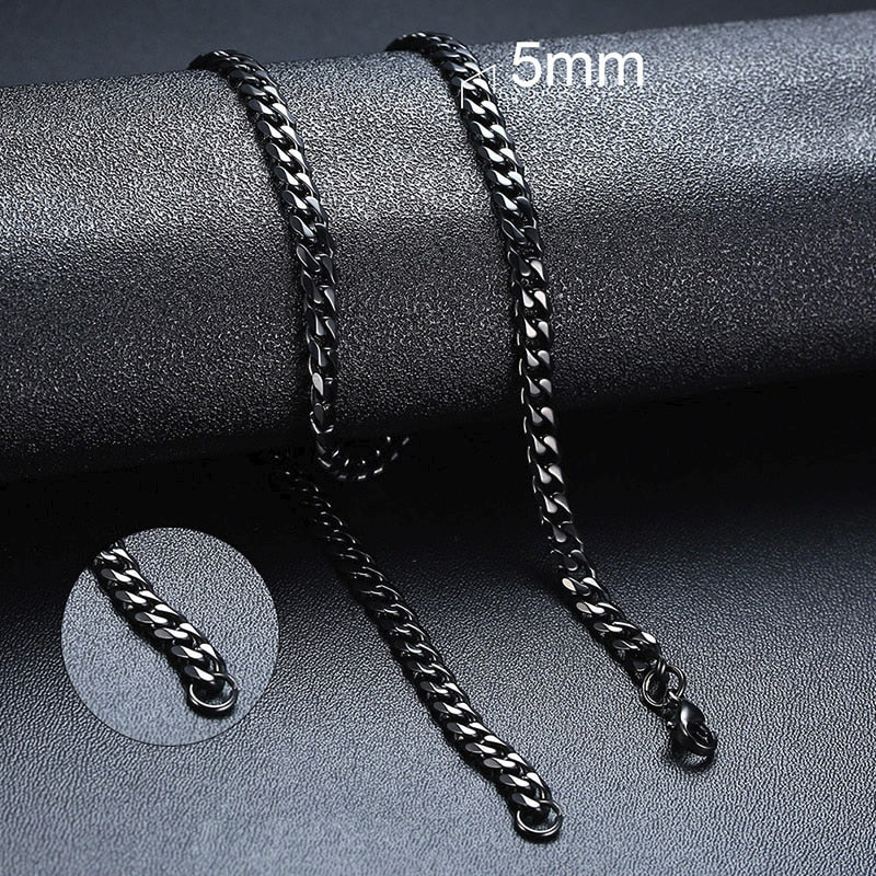 ECO Friendly Material Necklace Silver, Black or Gold plated