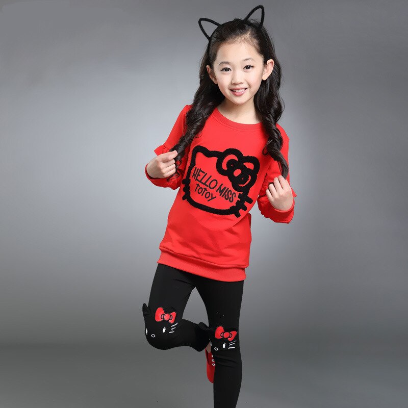 3 Color Girls Spring Clothing Set 3-9yrs
