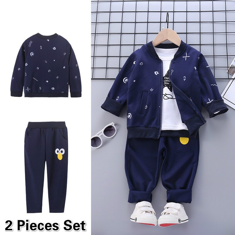 Leisure Suit 2pcs or 3pcs Suit 2-10yrs Navy/Red
