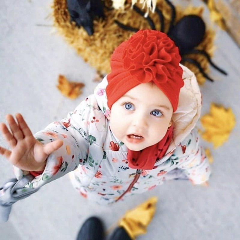 Turban Flower Baby Hat