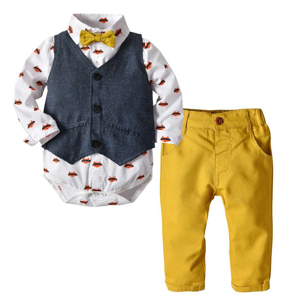 3Pcs Boys Smart Outfit "Mathieu" 0-24m