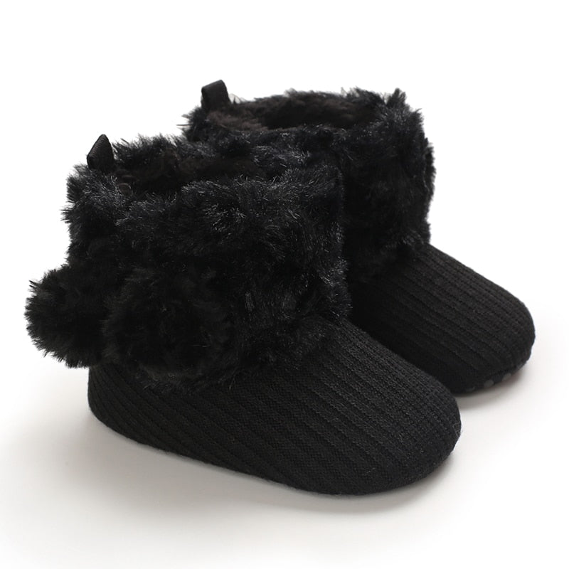 5 Colors baby furry boots 0-18m