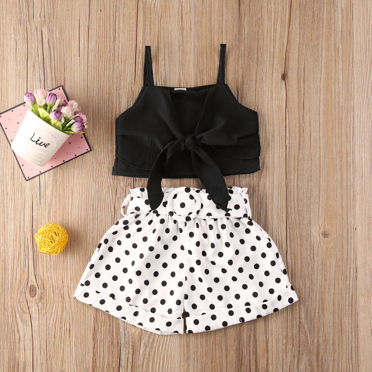 2Pcs Girls Summer Suit "Nadine" 4 Colors 2-6y