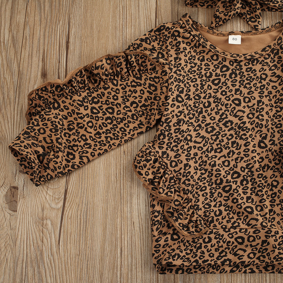 "Tallulah" Ruffled Leopard Print 3 Piece Outfit (12M-5T)