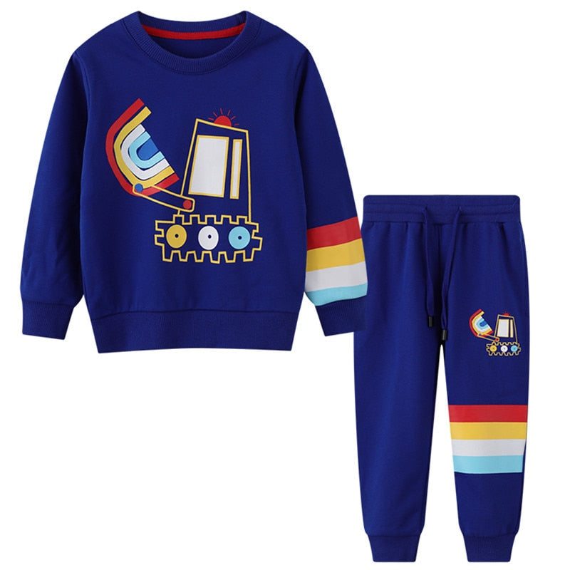 Modern Print 2 PCS Tracksuit 2T-7T