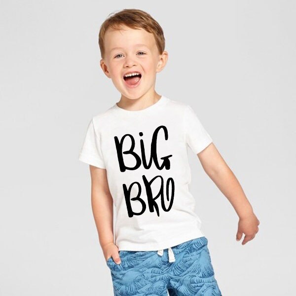 Big Bro Print Kids Boys T-Shirt 3-8yrs
