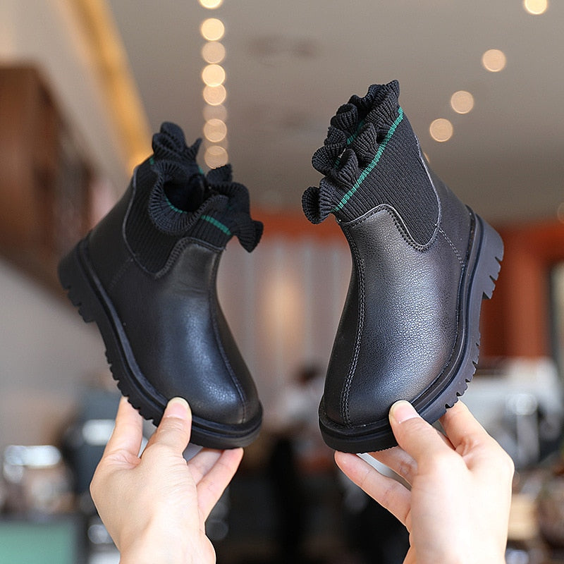 Chelsea Boots for Girls Size 22-37 (US Size little kids 5.5 through big kids 5)
