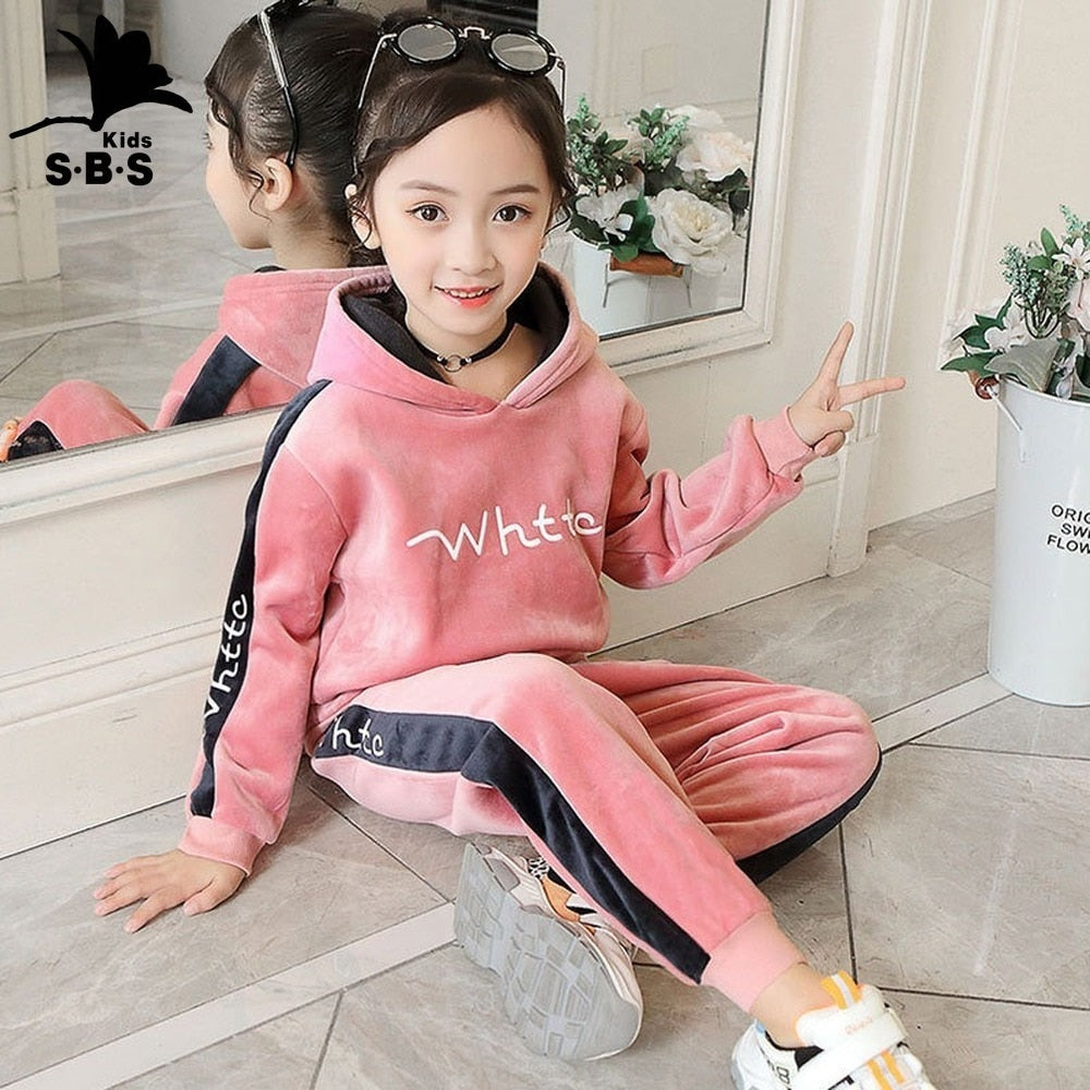 Velvet Tracksuit 3 colors 2-12yrs