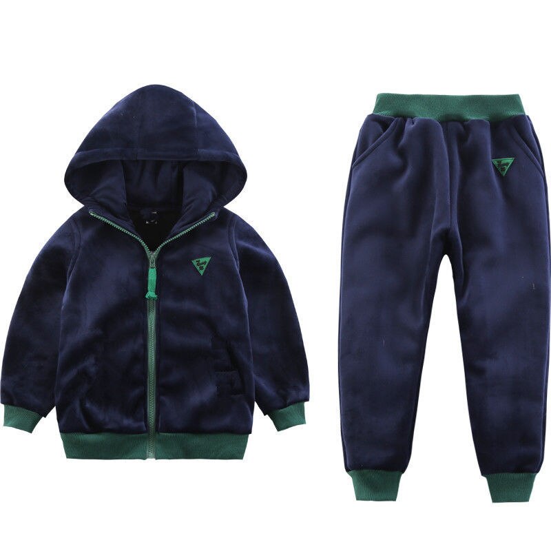 Warm Velvet Tracksuit 2 colors 4-10yrs