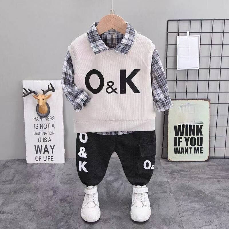 OK 3Psc Tracksuit 3colors 9m-4yrs