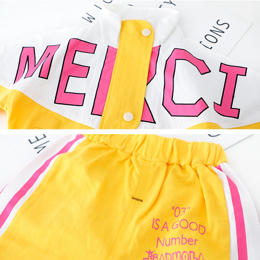 MERCI Kids Lettered Tracksuit (9M-4T)