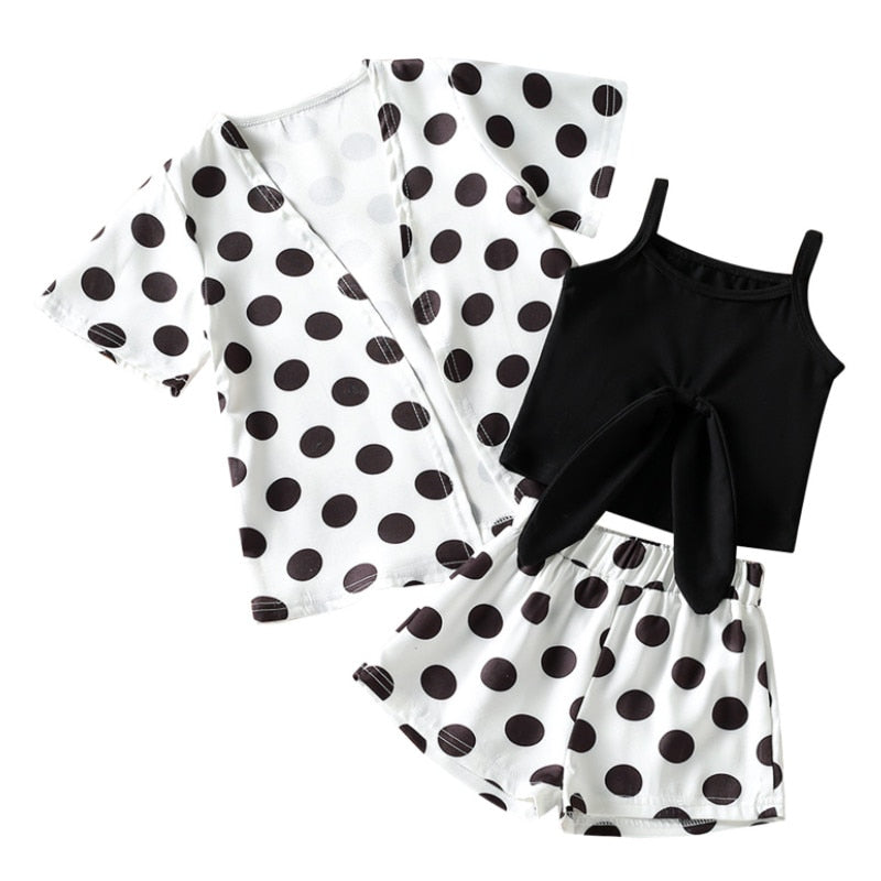 "Emmalee" Sleeveless Leopard 3PCS Set (Age 1-6)