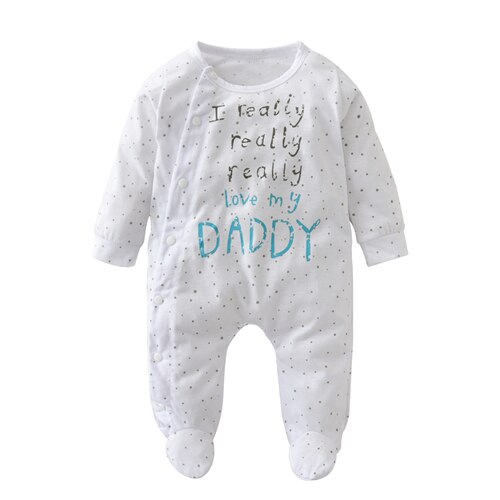 Unisex Organic Cotton Jumpsuit "Mummy/Daddy" 0-18m