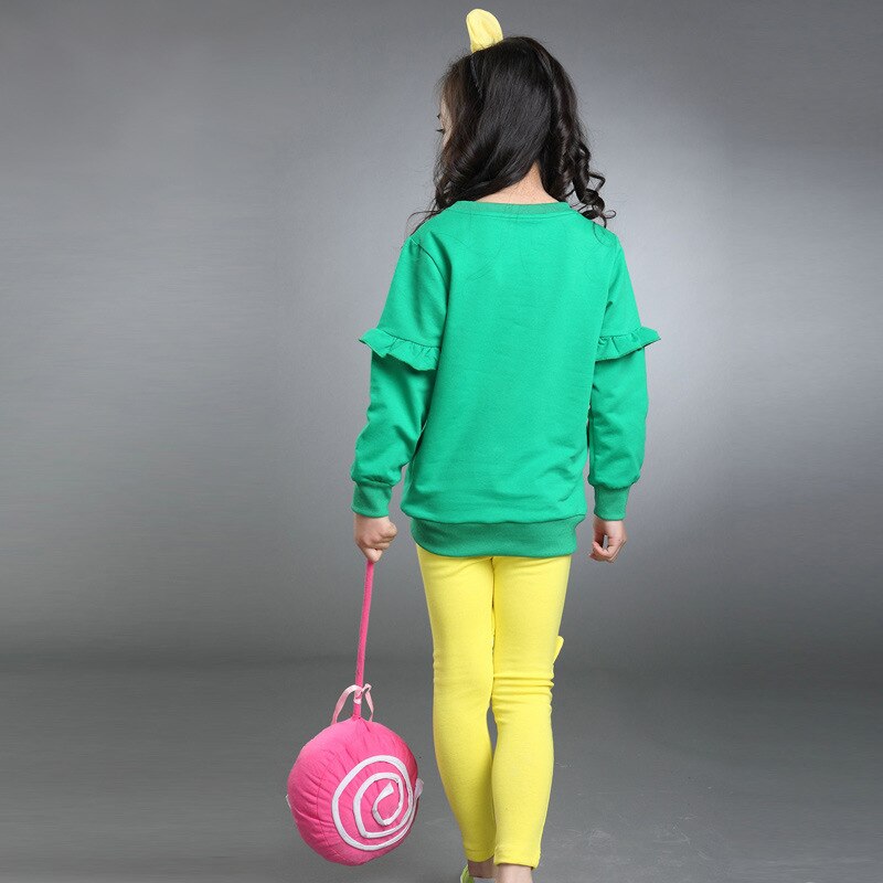 3 Color Girls Spring Clothing Set 3-9yrs