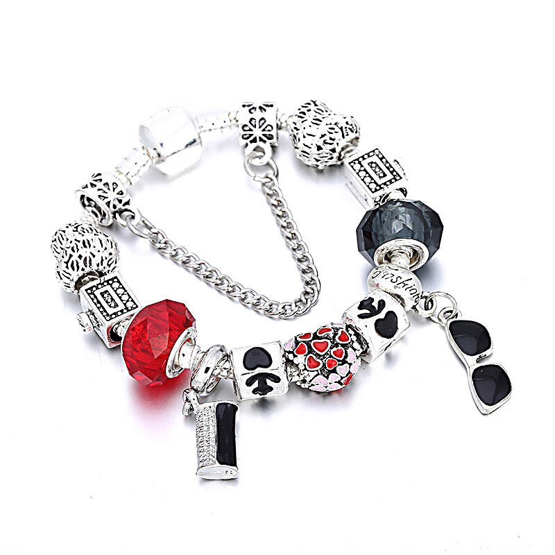 Silver plated Charm Bracelet different styles