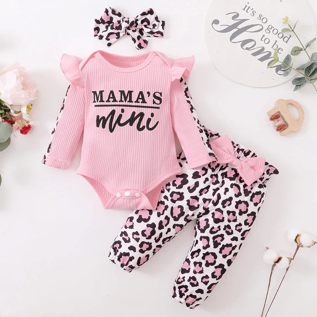 3Pcs Baby girl set multiple colors 0-24m 'Maeve Collection'