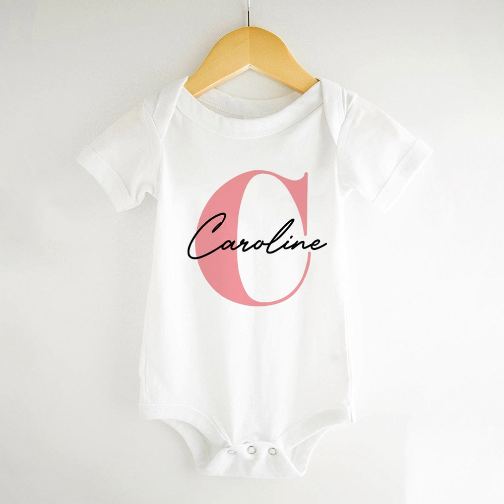 Monogrammed bodysuit with Name (12 mos, 18 mos, 24 mos)