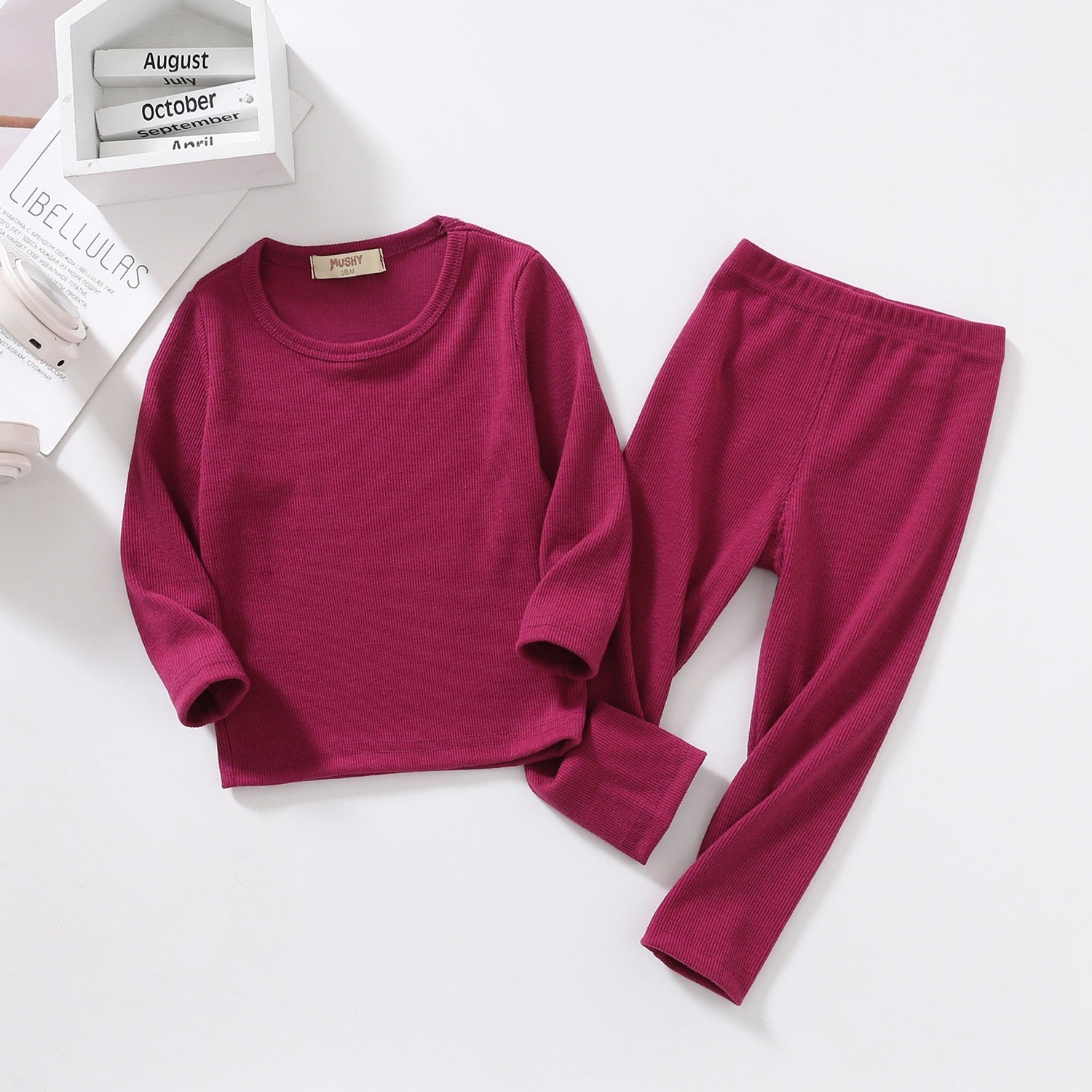 Solid Color Pajama Set (18M-7T )Color Set 2