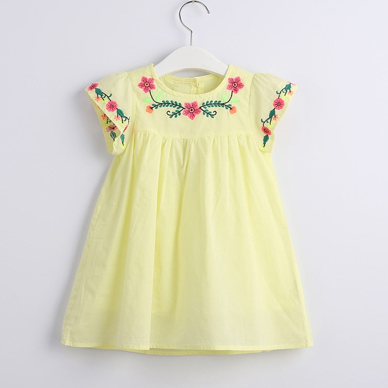 Summer Girls Embroidery Dress 2-6yrs multiple options
